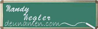 Mandy Wegler Visitenkarte